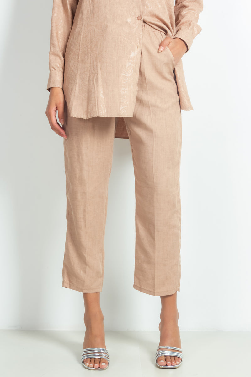 TEXTURED SHIRT SET