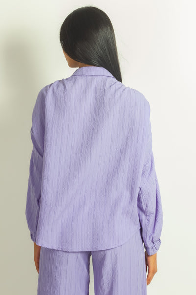 TEXTURED SHIRT SET