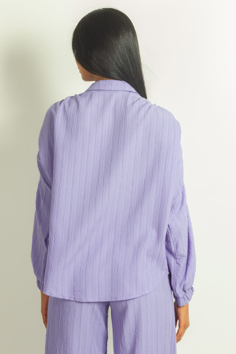 TEXTURED SHIRT SET