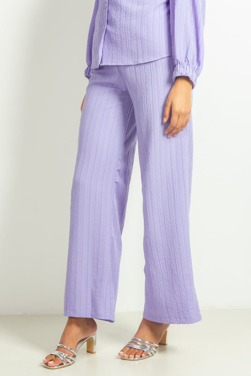 TEXTURED SHIRT SET
