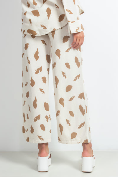 PRINTED LINEN SHIRT SET