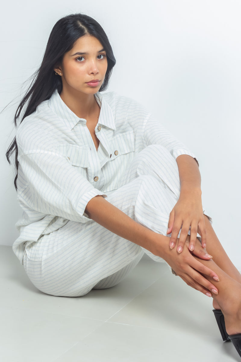 LINEN BLEND SHIRT