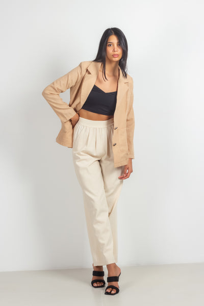 LINEN BLEND BLAZER