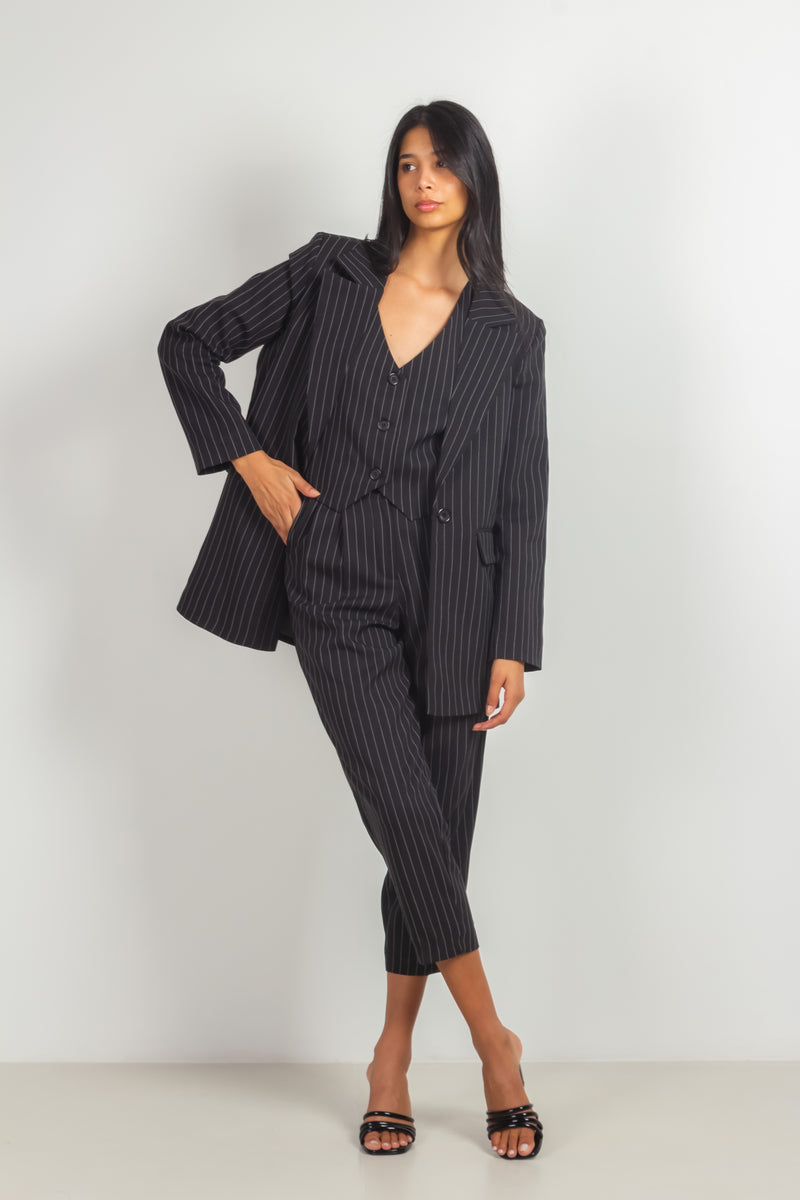 PINSTRIPE BLAZER