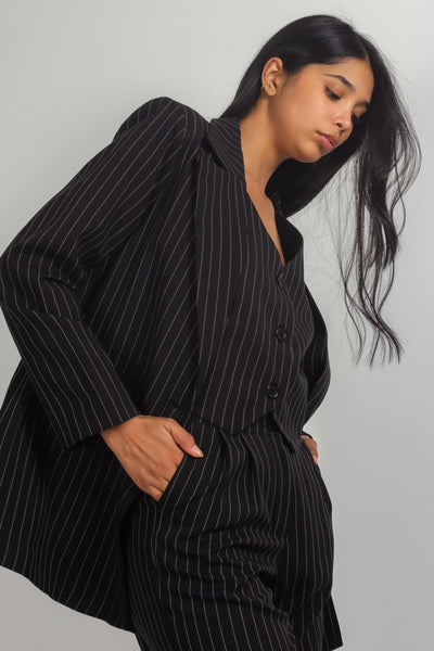 PINSTRIPE BLAZER