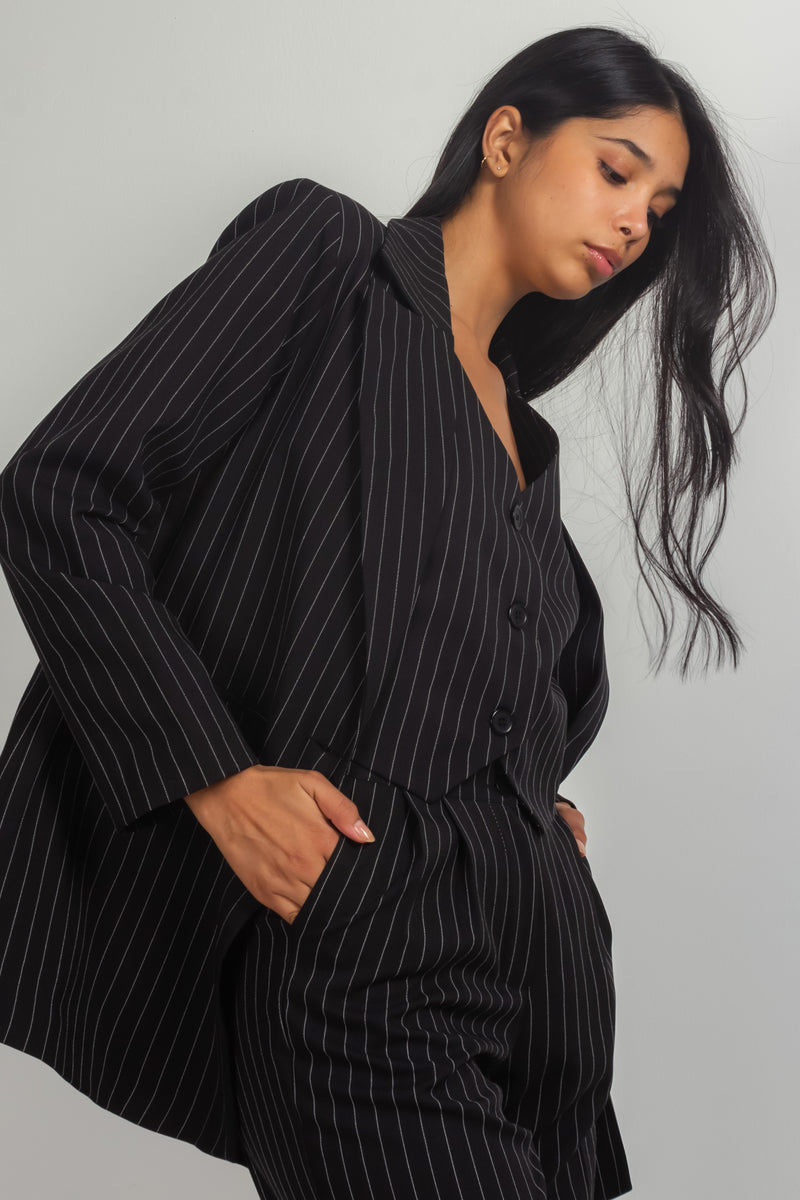 PINSTRIPE BLAZER