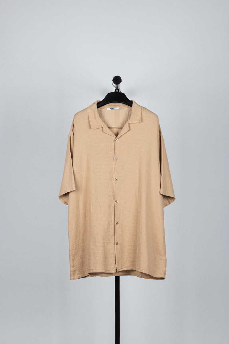 LINEN BLEND KNIT SHIRT