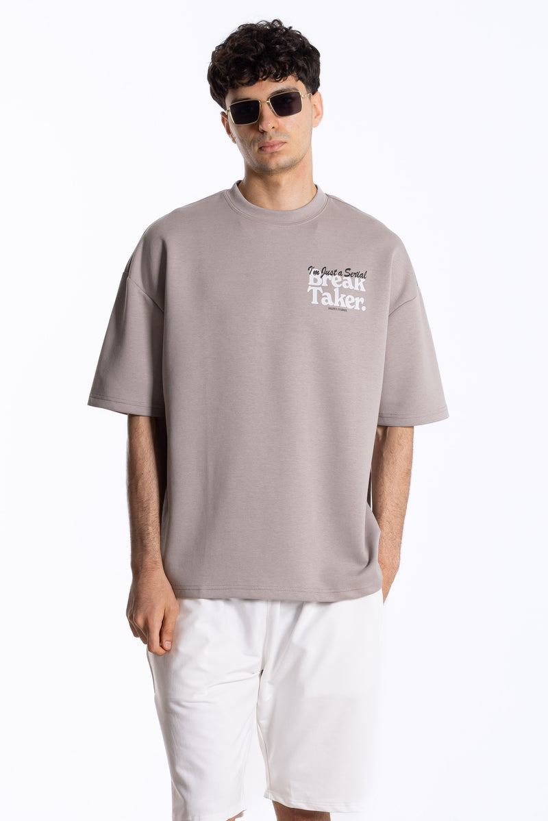 CONTRAST PRINTED SOFT T-SHIRT