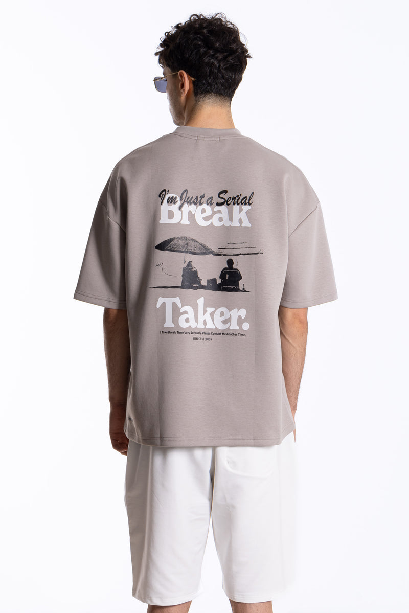 CONTRAST PRINTED SOFT T-SHIRT