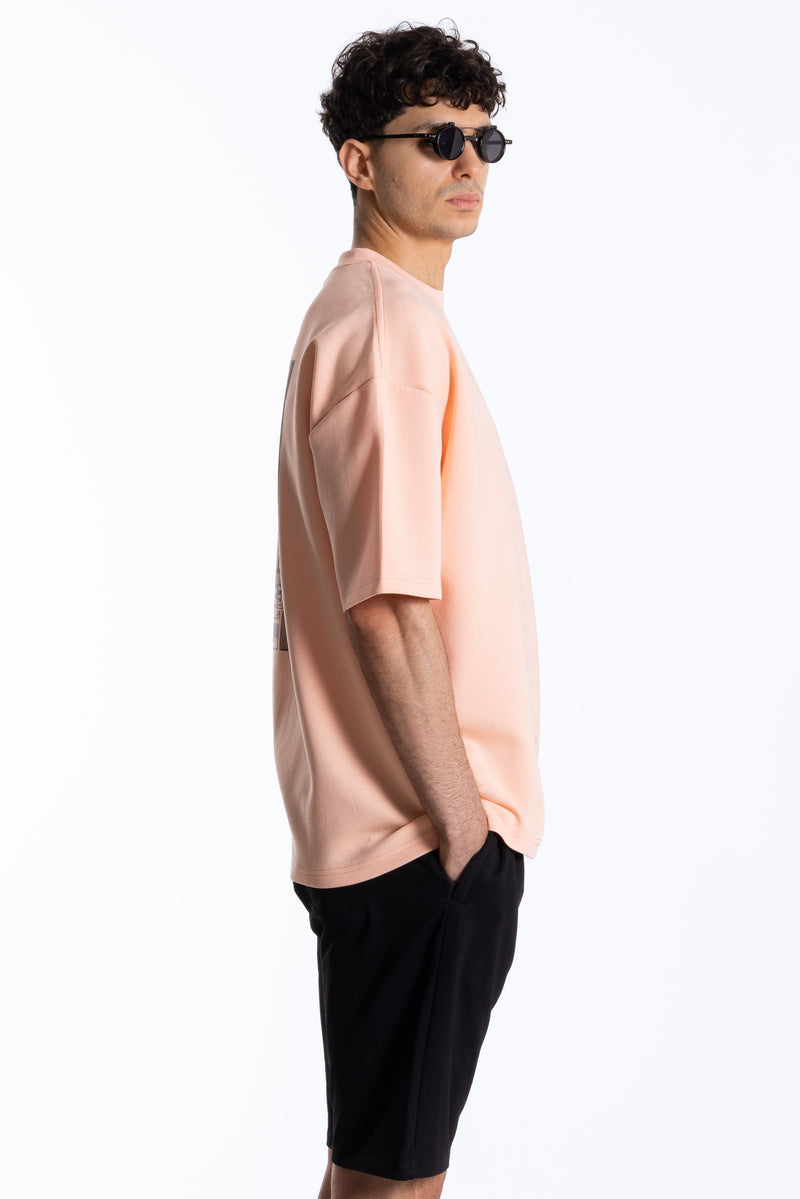 CONTRAST PRINTED SOFT T-SHIRT