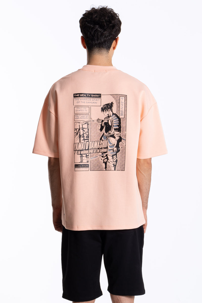CONTRAST PRINTED SOFT T-SHIRT