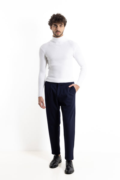 RIBBED TURTLE NECK SWEATER