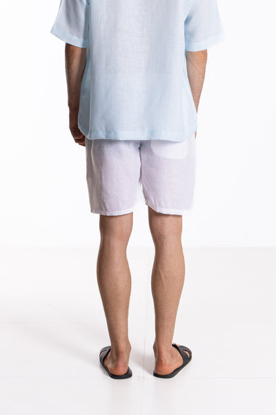 LINEN BLEND SHORTS