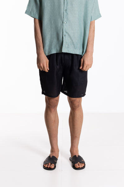 LIGHTWEIGHT LINEN BLEND SHORTS