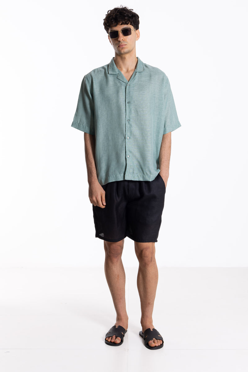 LIGHTWEIGHT LINEN BLEND SHORTS