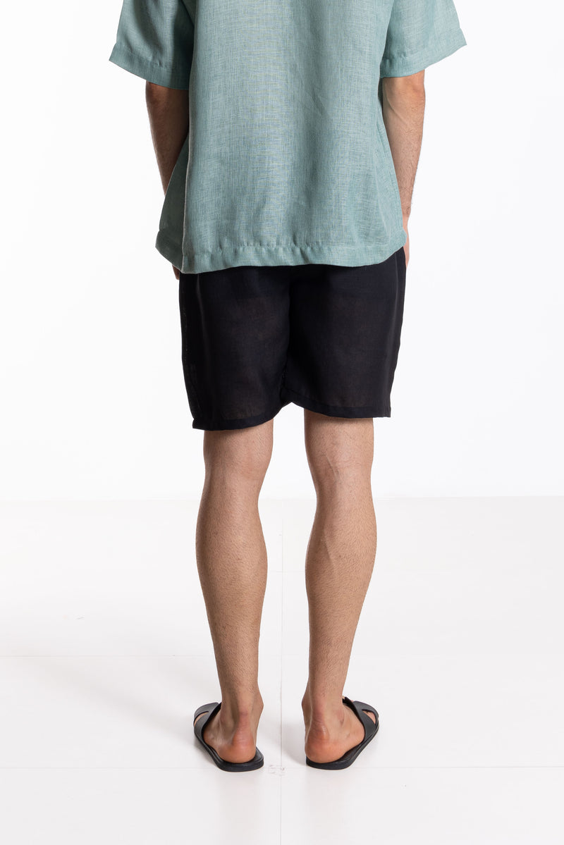 LIGHTWEIGHT LINEN BLEND SHORTS