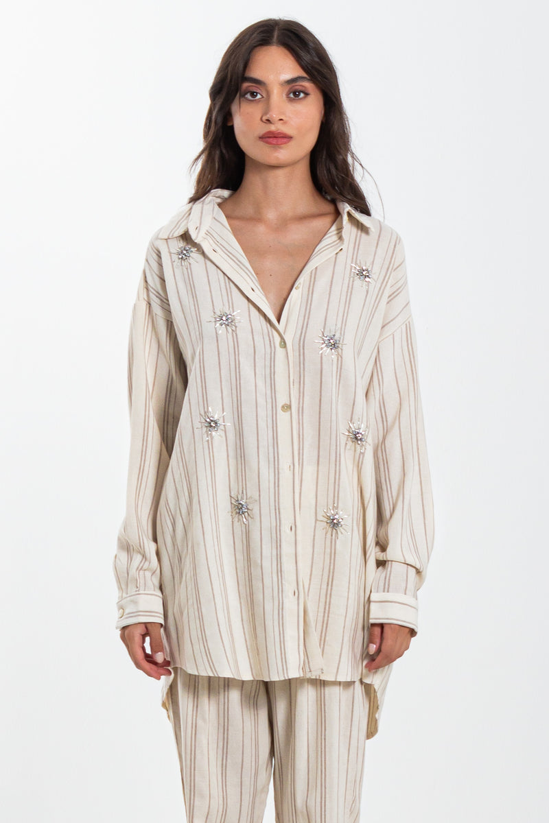 STRIPED SEQUENCE SHIRT