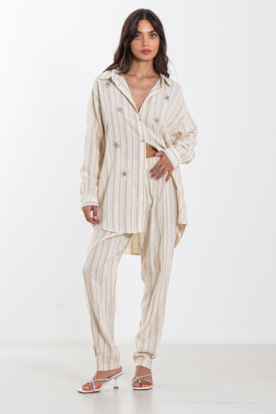 STRIPED SEQUENCE SHIRT