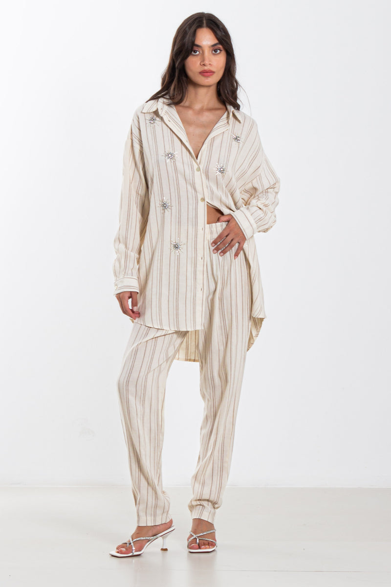 STRIPED SEQUENCE SHIRT