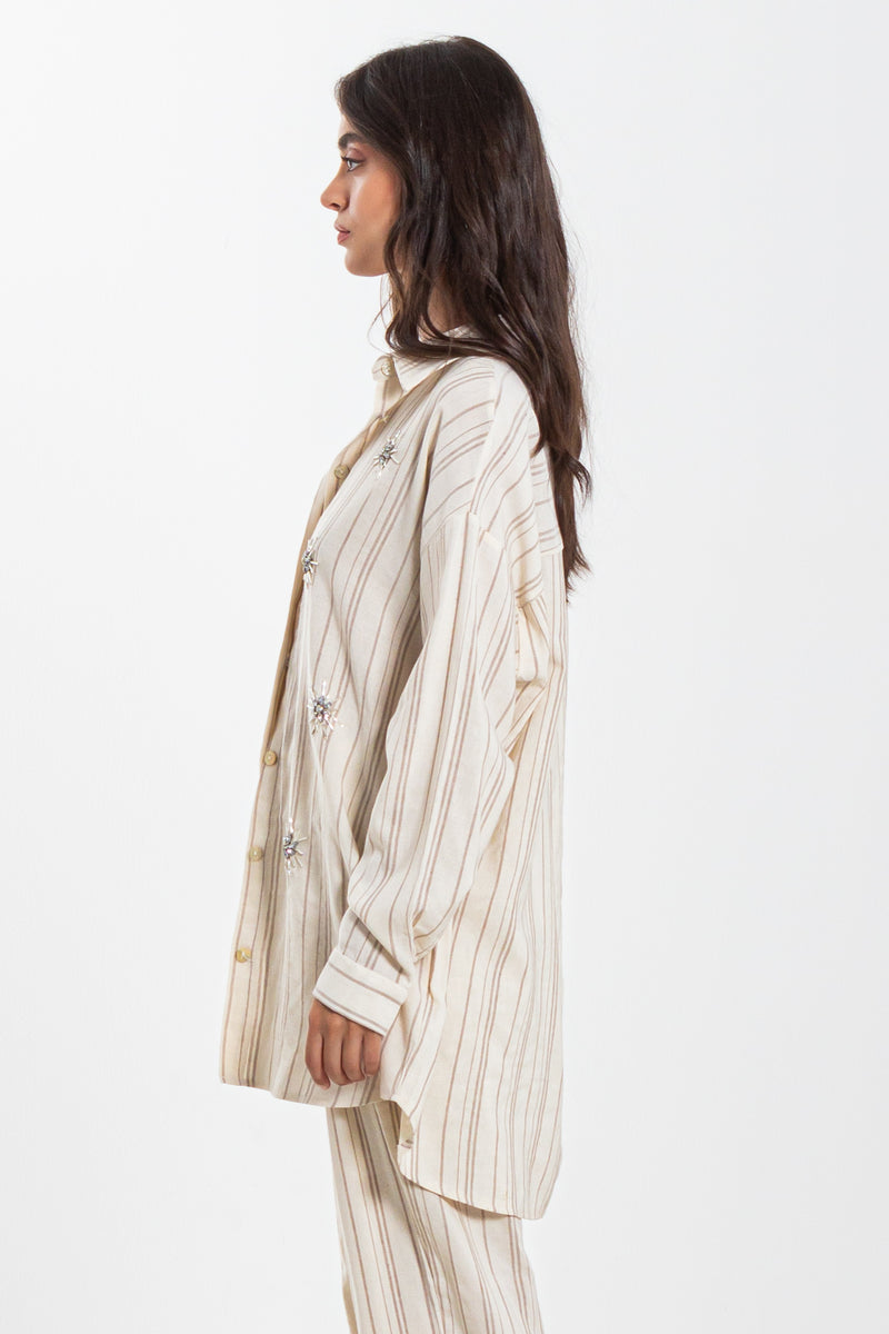 STRIPED SEQUENCE SHIRT