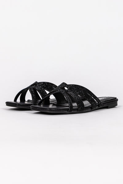 DETAILED FLATS WITH RHINESTONES