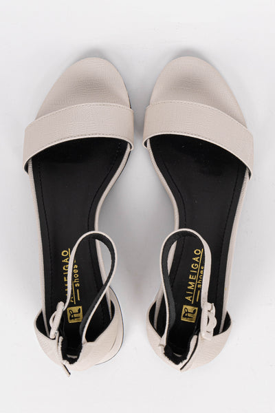 FLAT SANDALS WITH ANKLE STRAPS