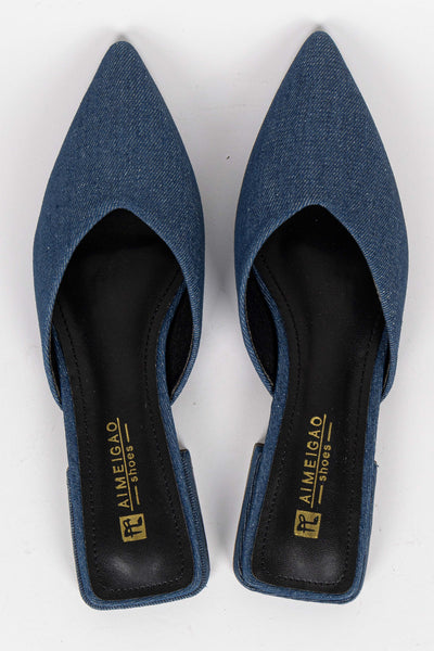 TEXTURED FLAT SHOES