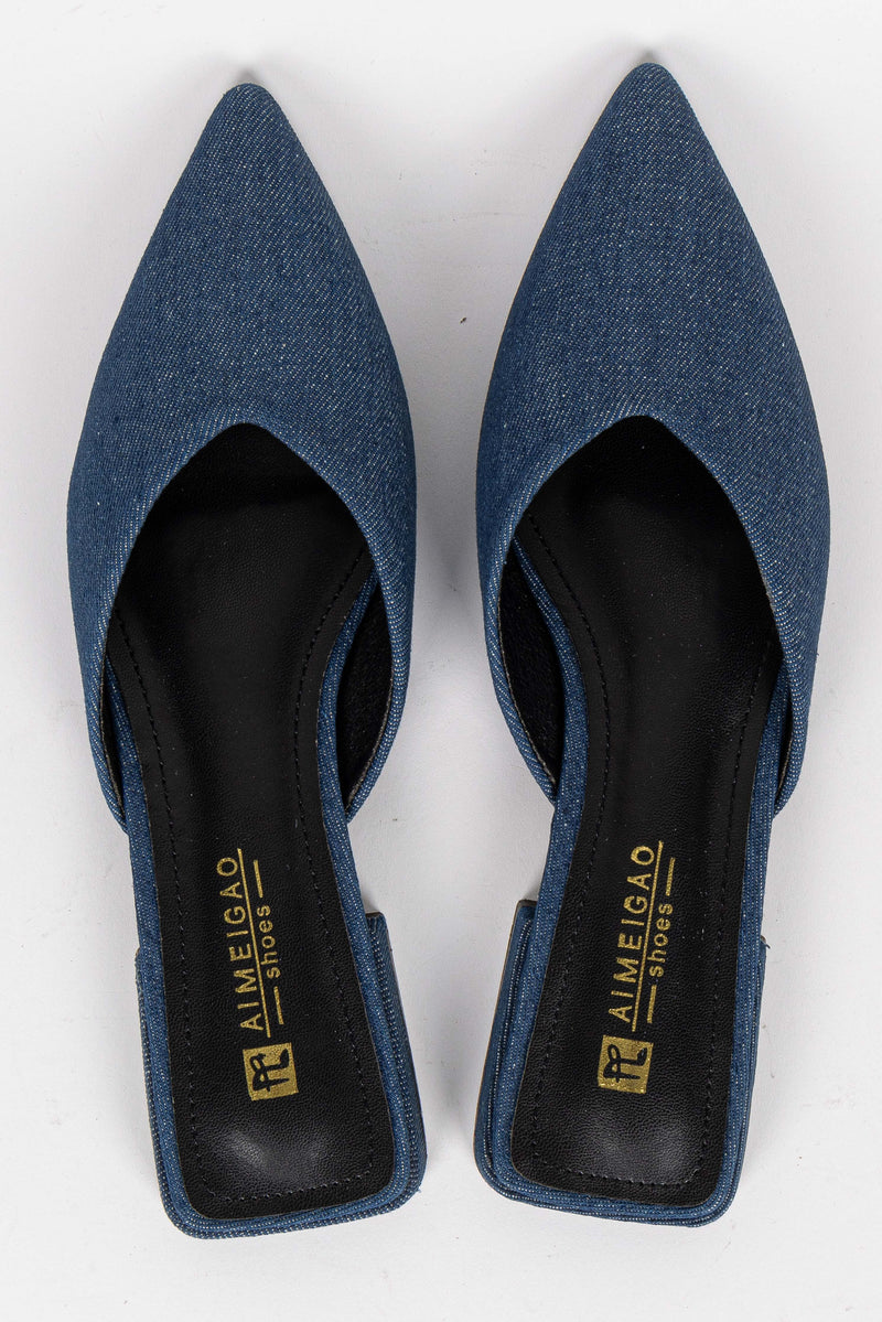 TEXTURED FLAT SHOES