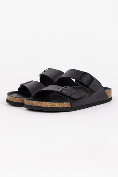 BUCKLED SPLIT SANDALS