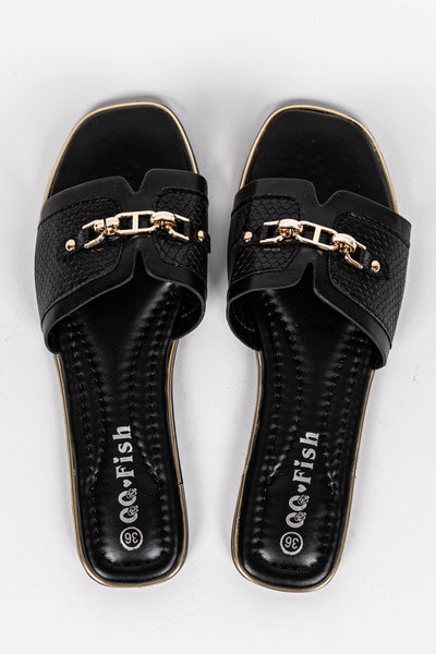 DETAILED FLAT SANDALS
