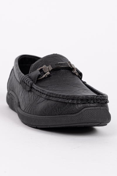 TEXTURED LEATHER SHOES