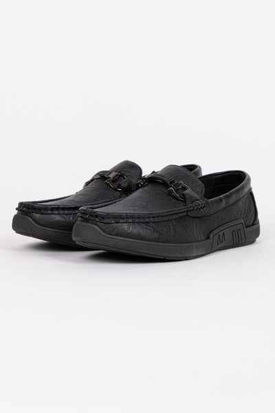 TEXTURED LEATHER SHOES