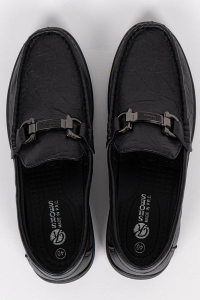 TEXTURED LEATHER SHOES