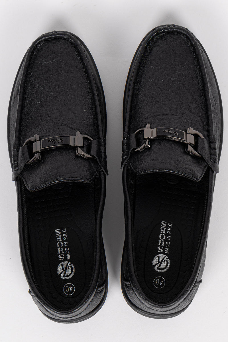 TEXTURED LEATHER SHOES