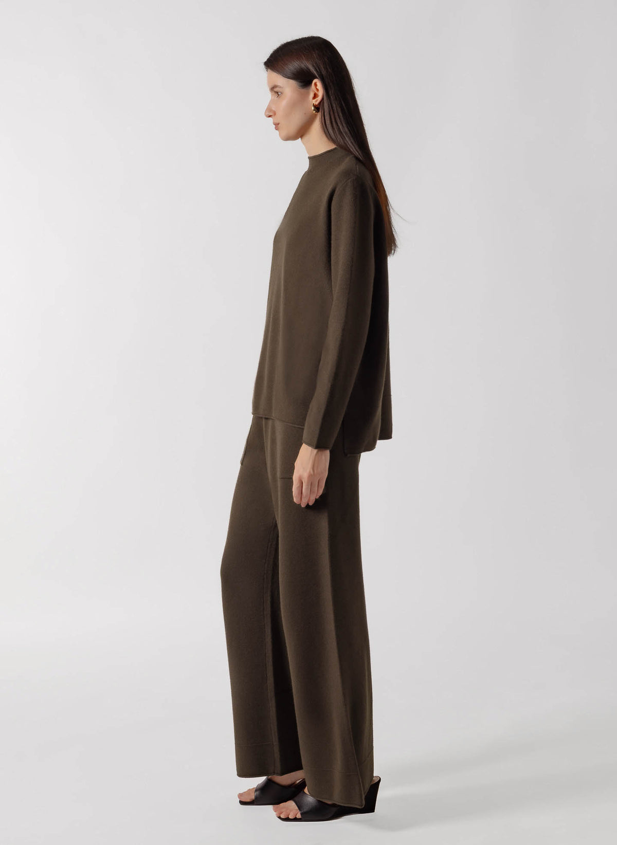 MOCK NECK CASHMERE BLEND SWEATER SET