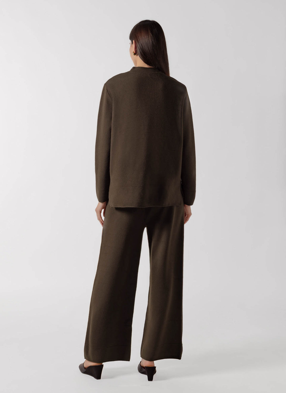 MOCK NECK CASHMERE BLEND SWEATER SET