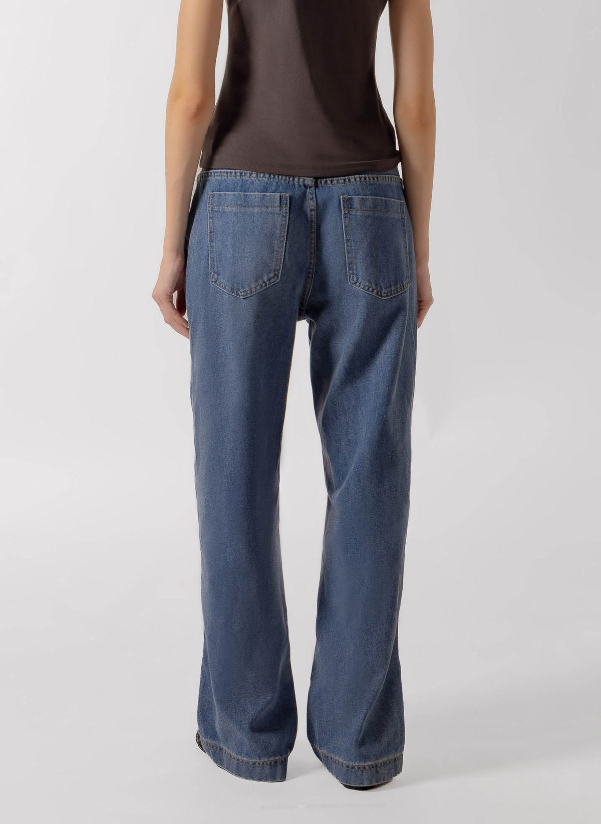 LADIES JEANS WIDE LEG