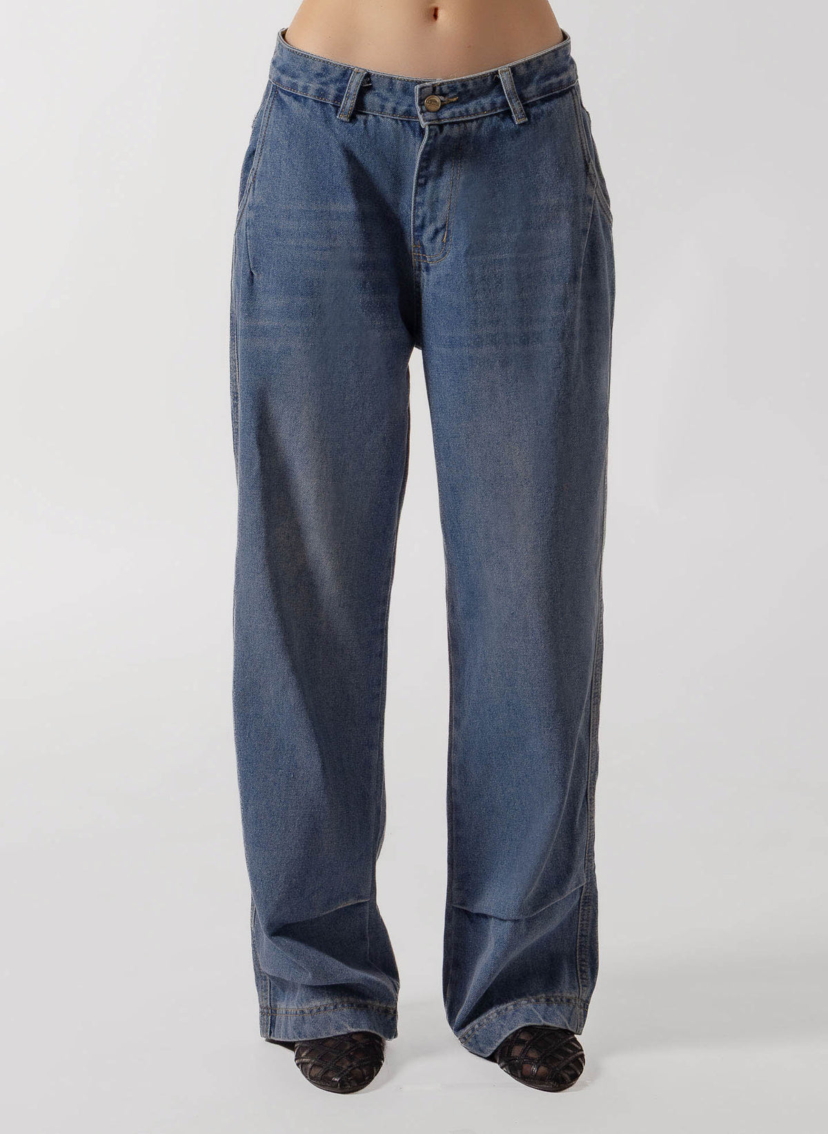 LADIES JEANS WIDE LEG