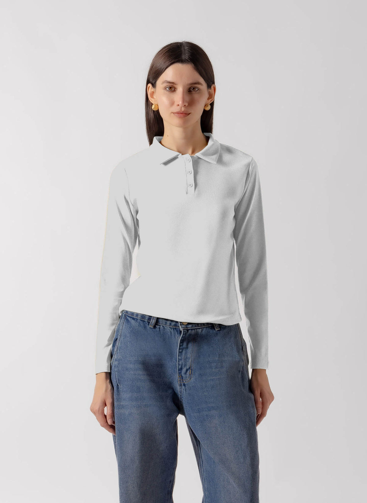 CLASSIC LONG SLEEVE POLO TOP