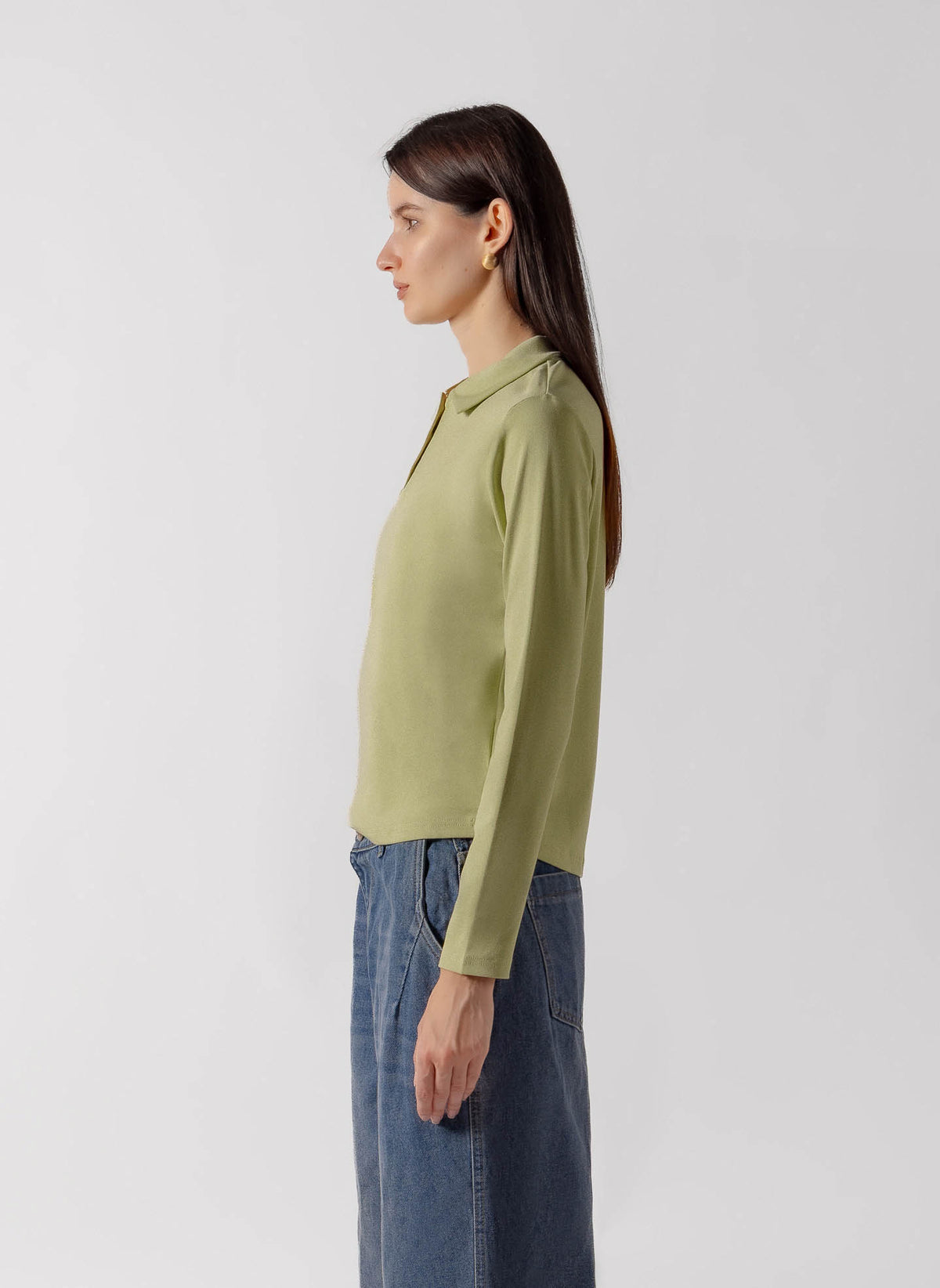 CLASSIC LONG SLEEVE POLO TOP
