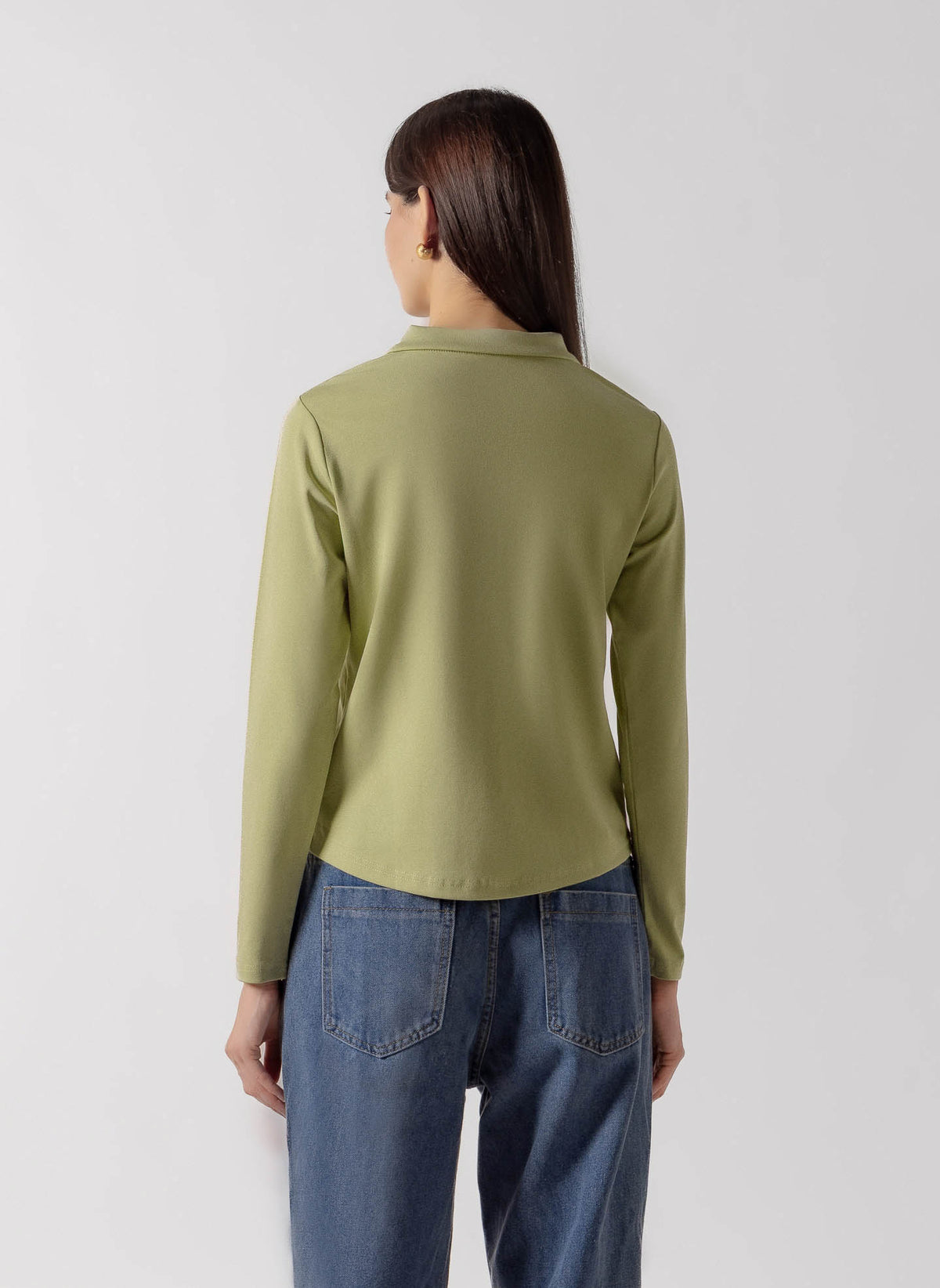 CLASSIC LONG SLEEVE POLO TOP