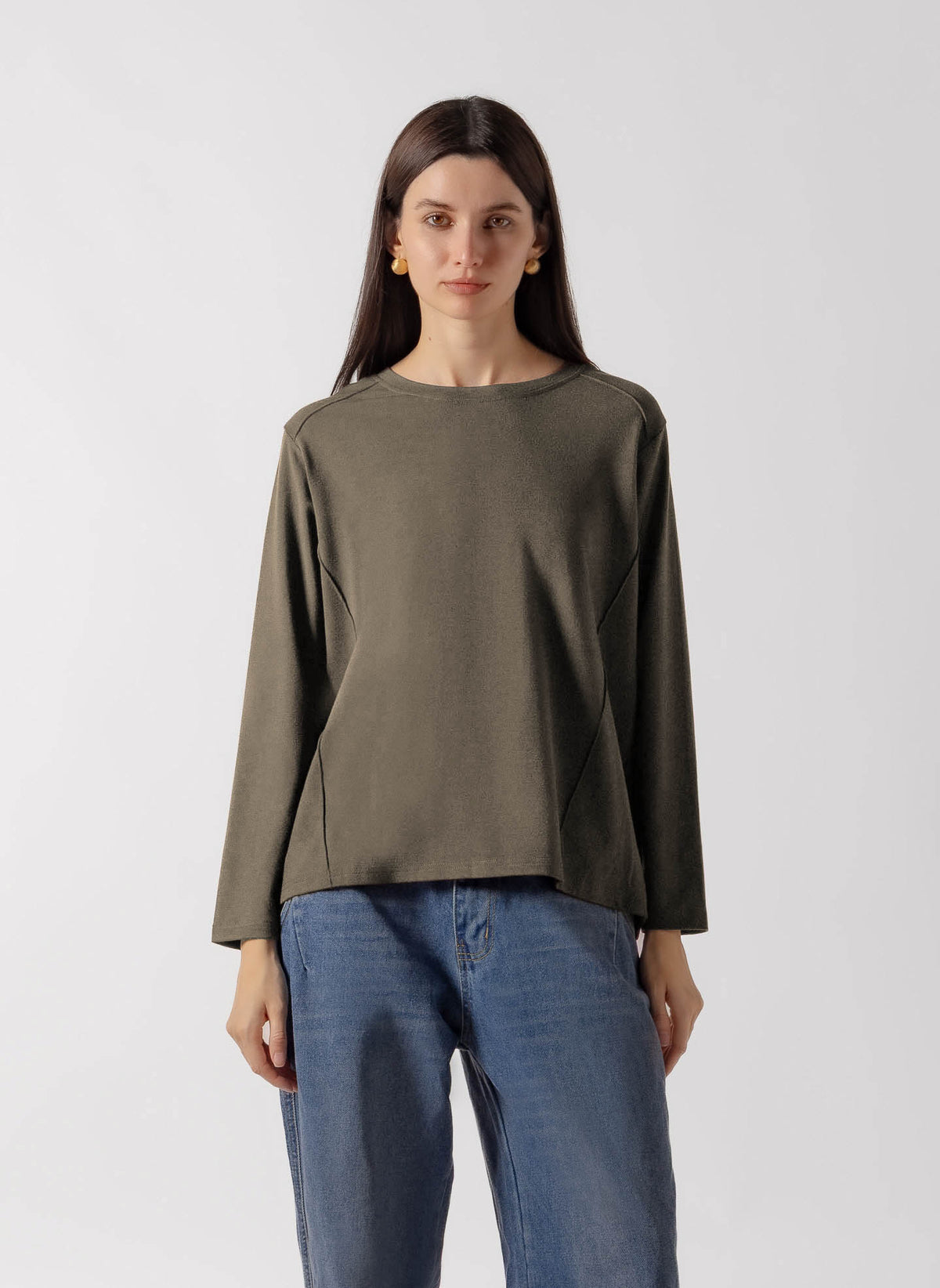 SEAMED OVERSIZED MIDWEIGHT SOFT TOP