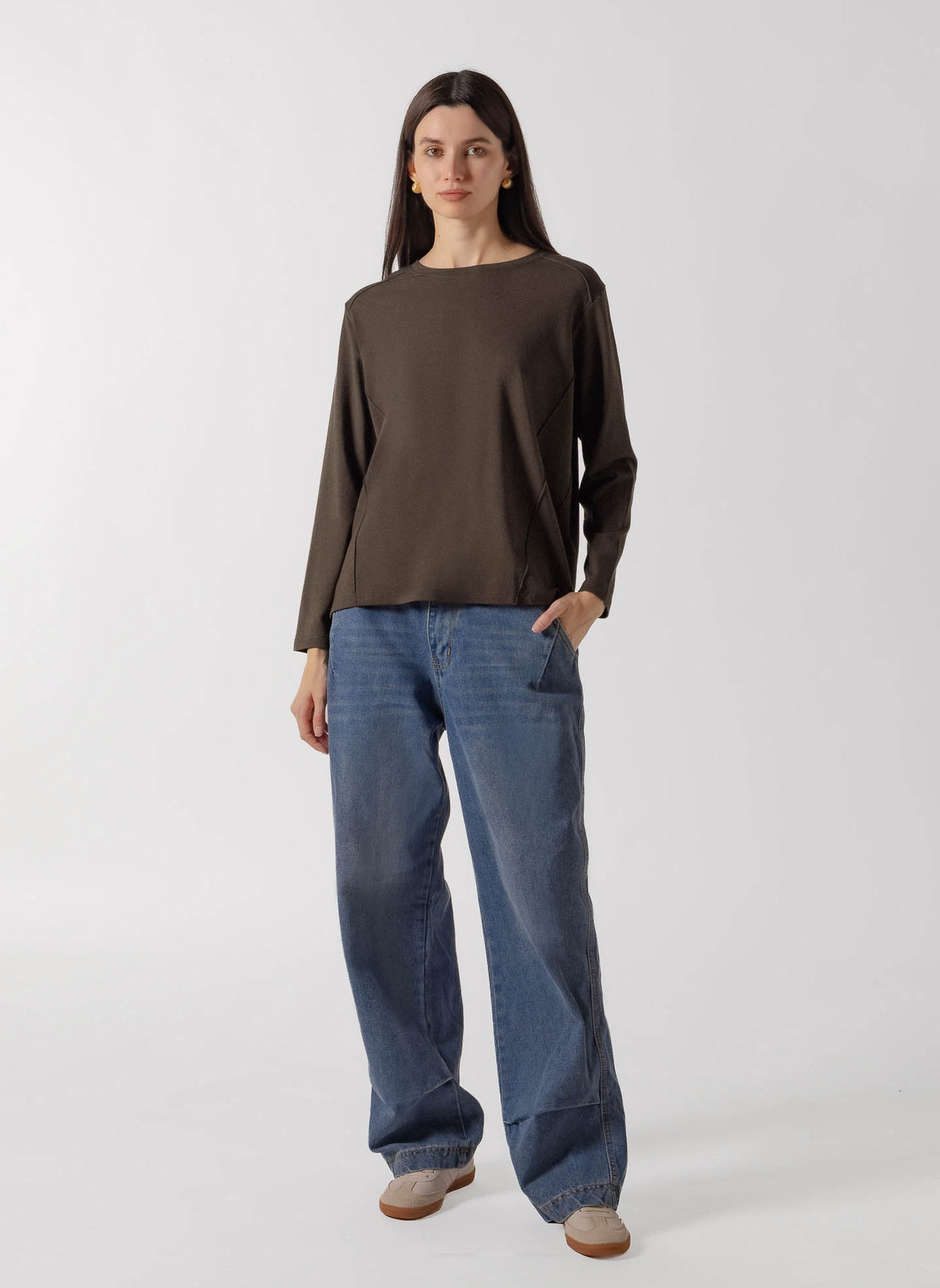 SEAMED OVERSIZED MIDWEIGHT SOFT TOP