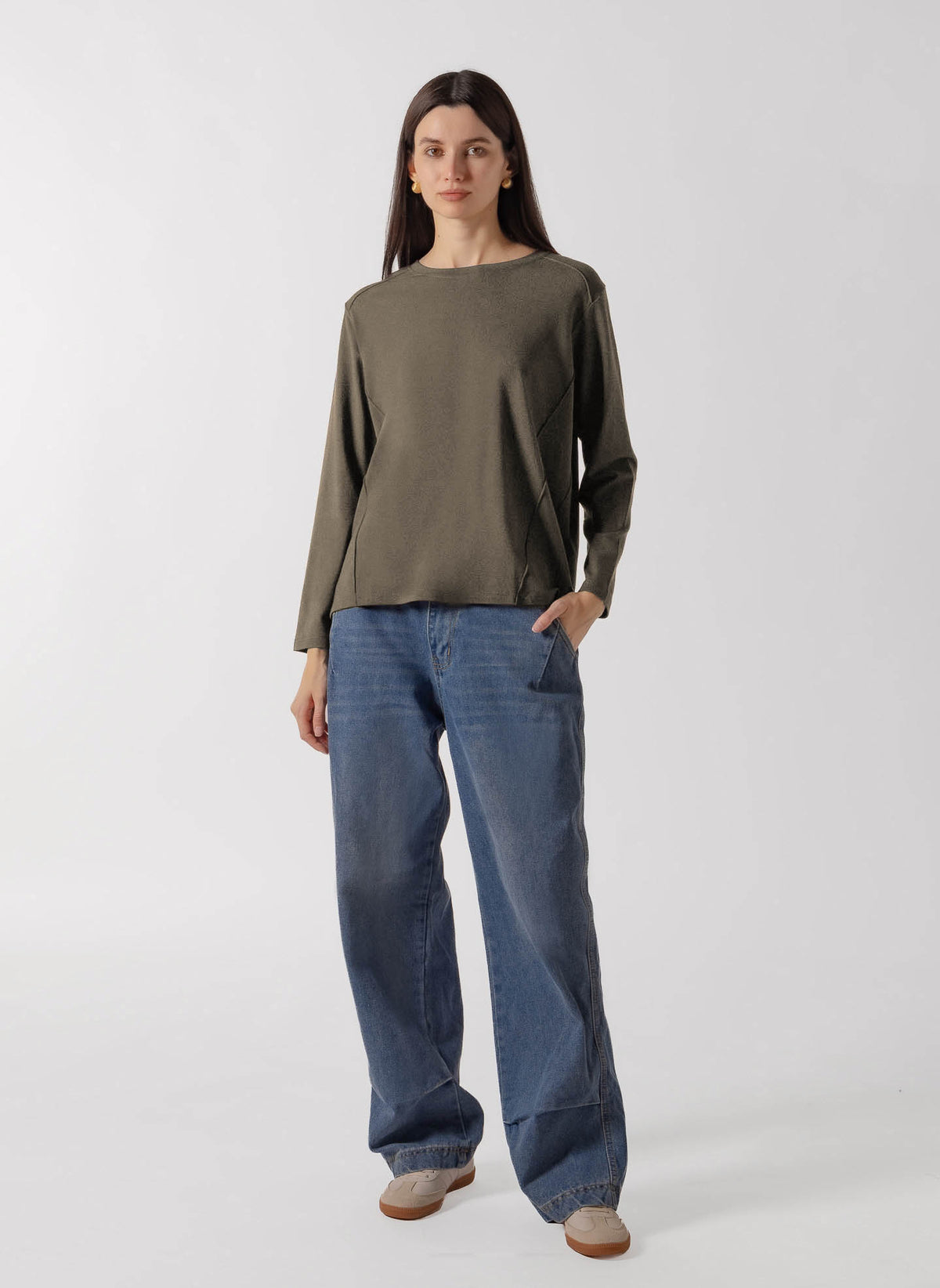 SEAMED OVERSIZED MIDWEIGHT SOFT TOP