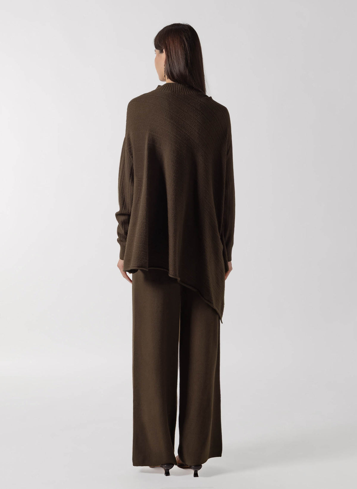 TEXTURED MOCK NECK CASHMERE SET
