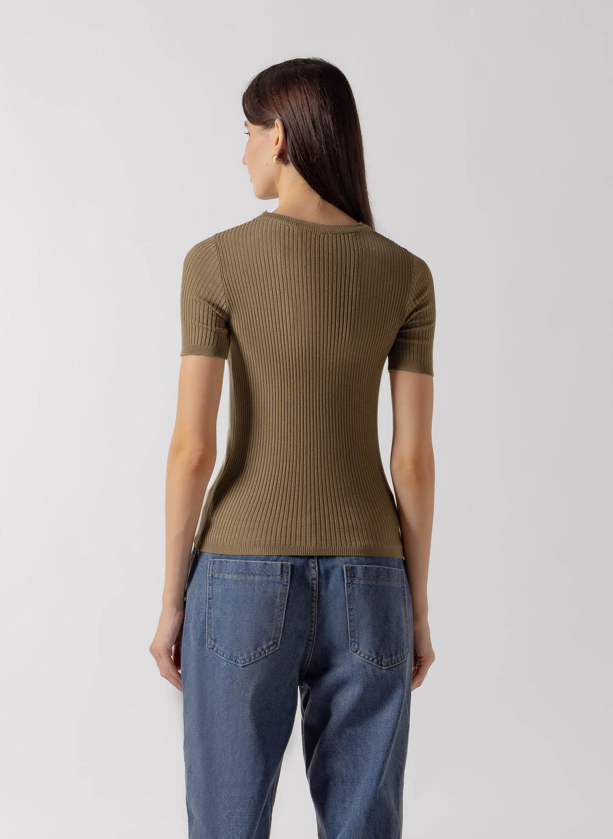 RIBBED KNIT TEE