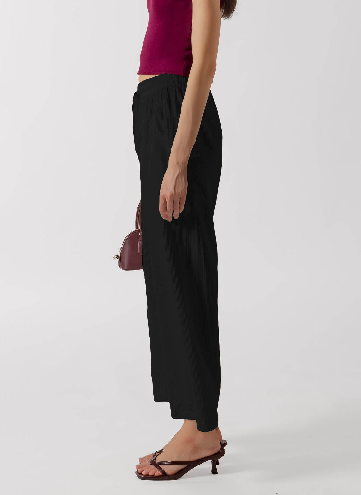 TEXTURED SOFT KNIT PANTS