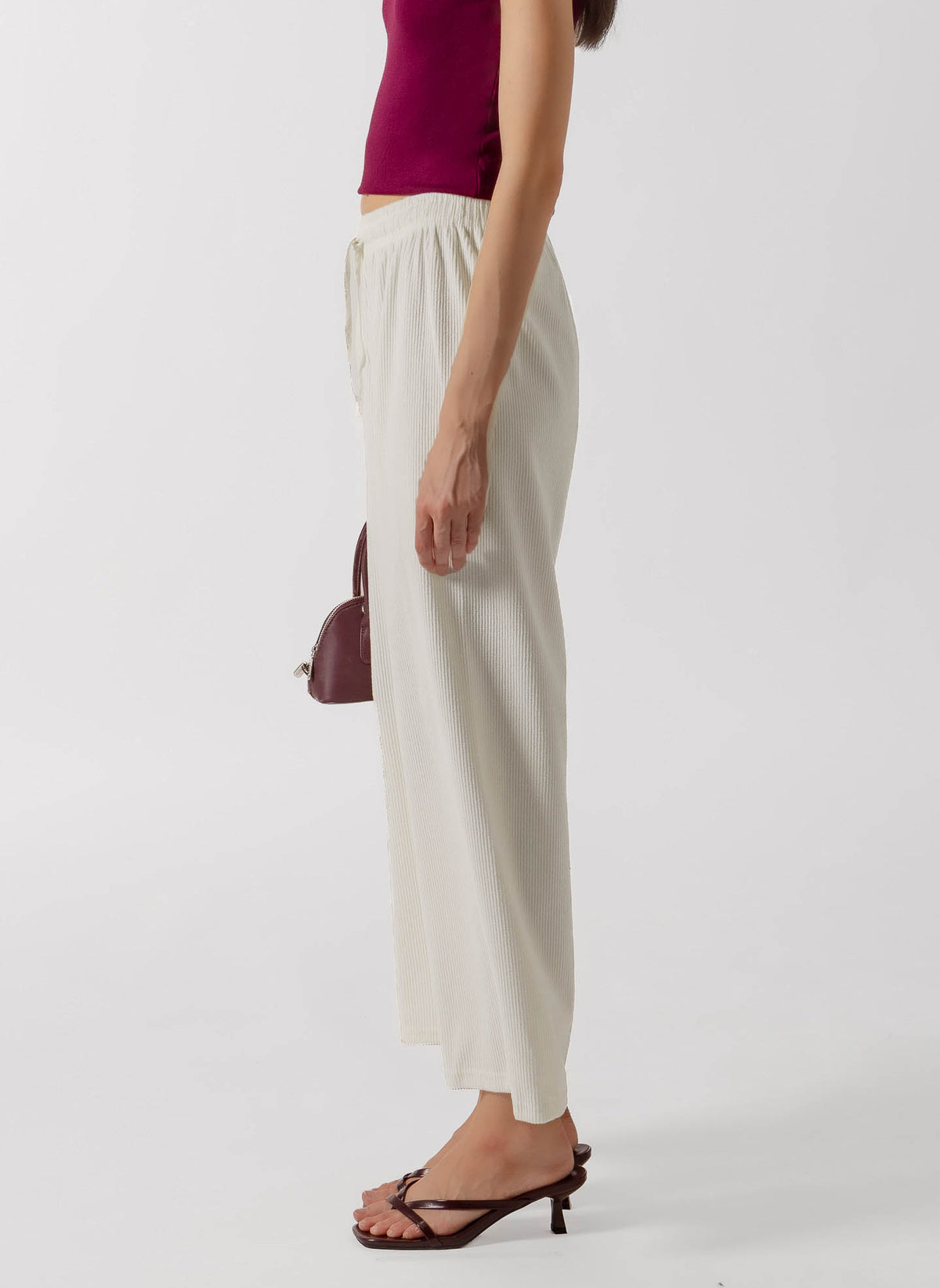TEXTURED SOFT KNIT PANTS