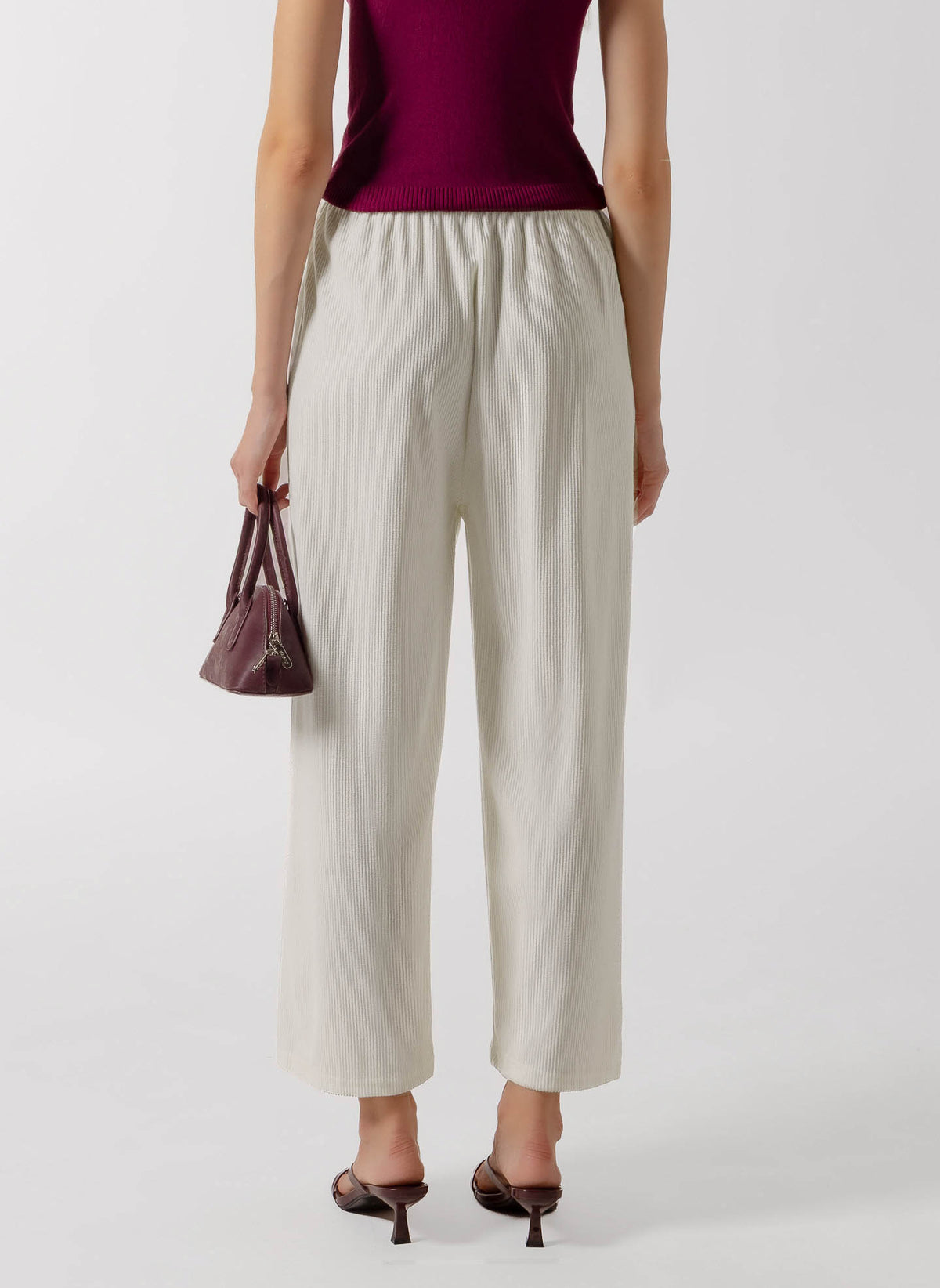 TEXTURED SOFT KNIT PANTS