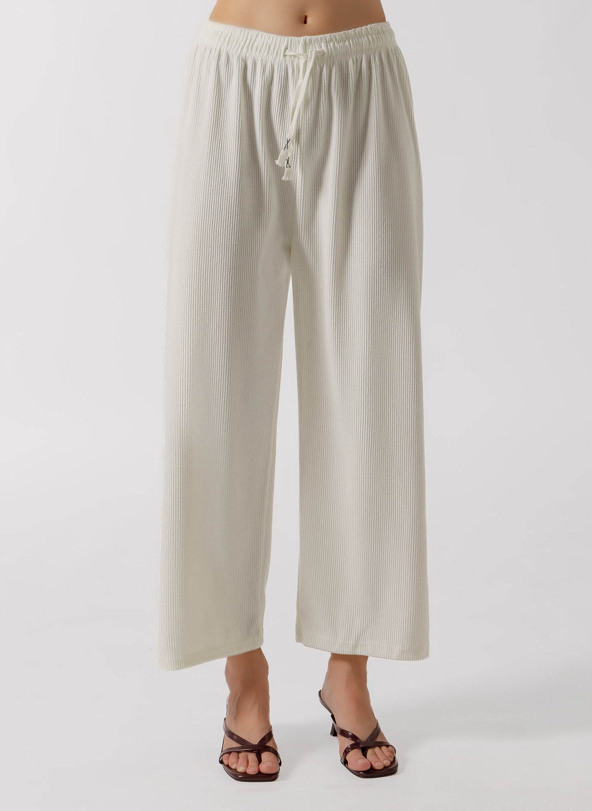 TEXTURED SOFT KNIT PANTS